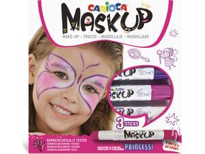 Χρώματα προσώπου Carioca Mask Up Princess 43049 (σετ 3 χρωμάτων)